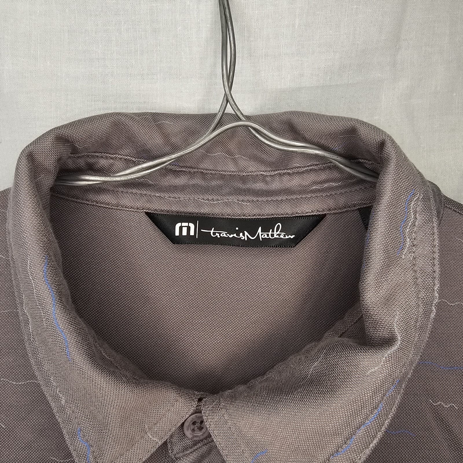 travis mathews golf polo Size Medium Grey - Thumbnail 3
