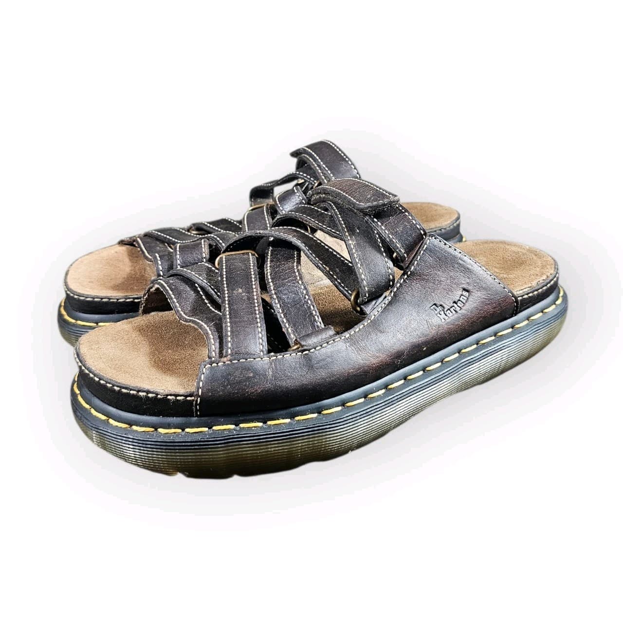 Vintage Dr. Martens Fisherman Dune Y2K Leather Chunky Sole Womans Size 11