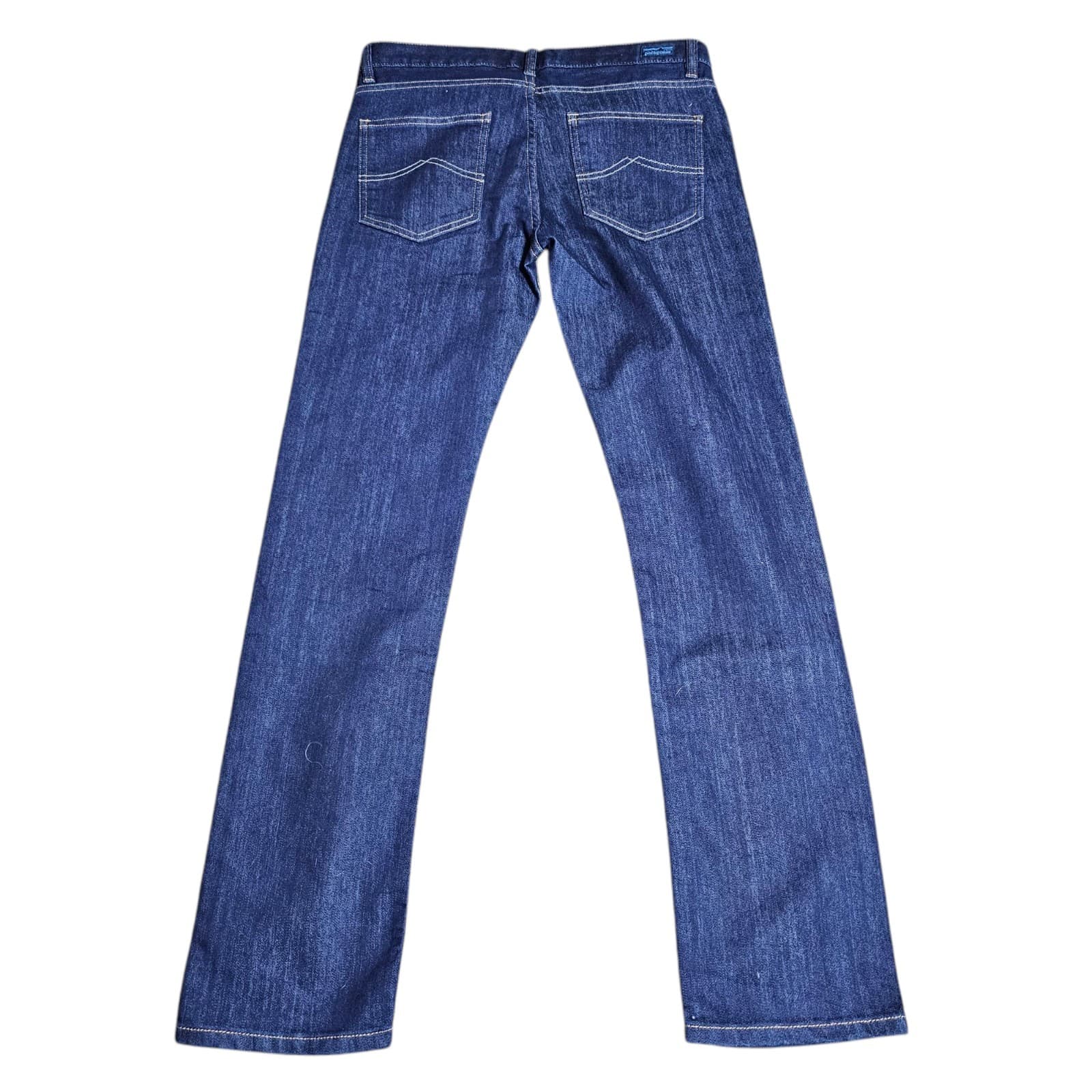 Patagonia Women’s Jeans Blue Straight Regular Organic Cotton Dark Wash Size 27 - Thumbnail 7