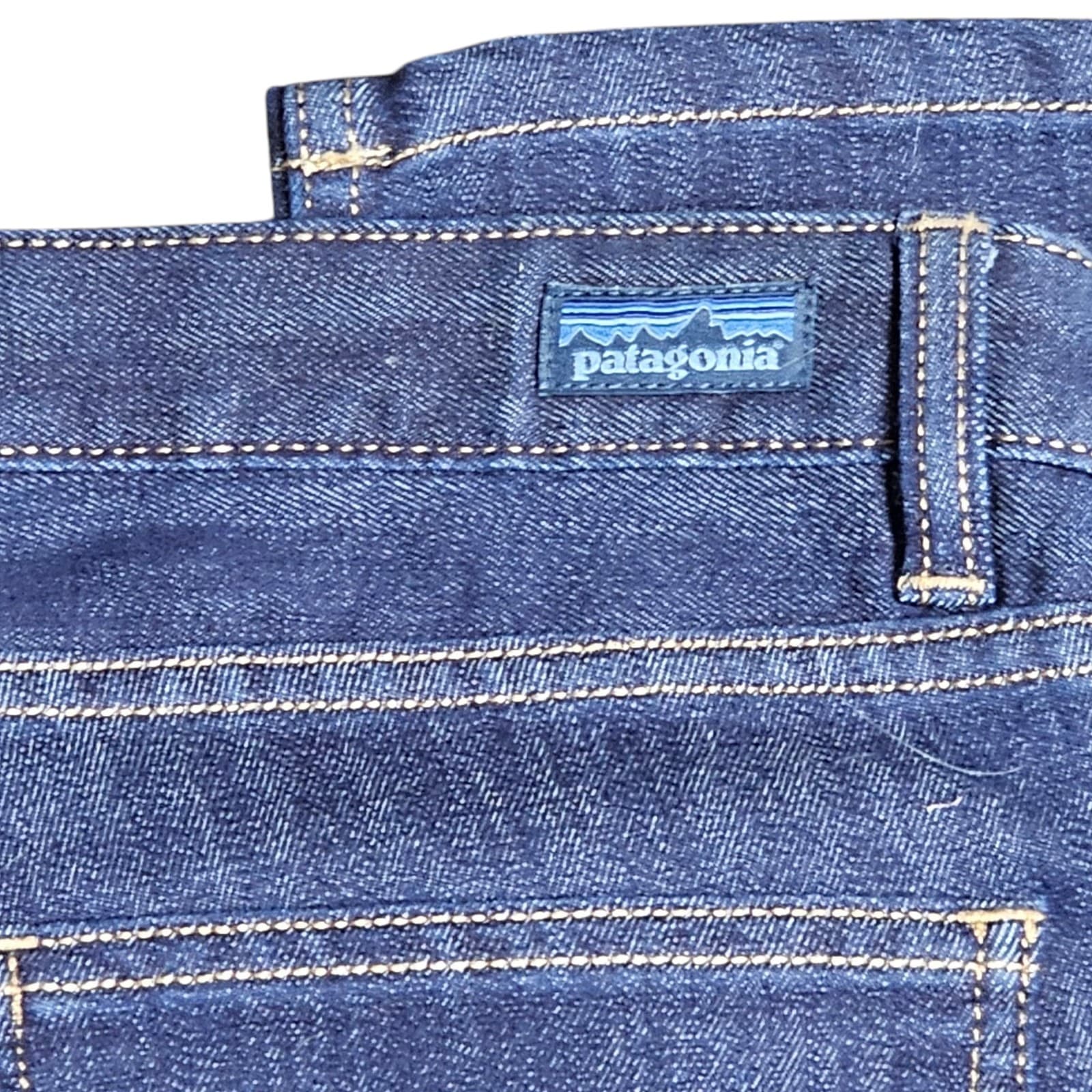 Patagonia Women’s Jeans Blue Straight Regular Organic Cotton Dark Wash Size 27 - Thumbnail 5