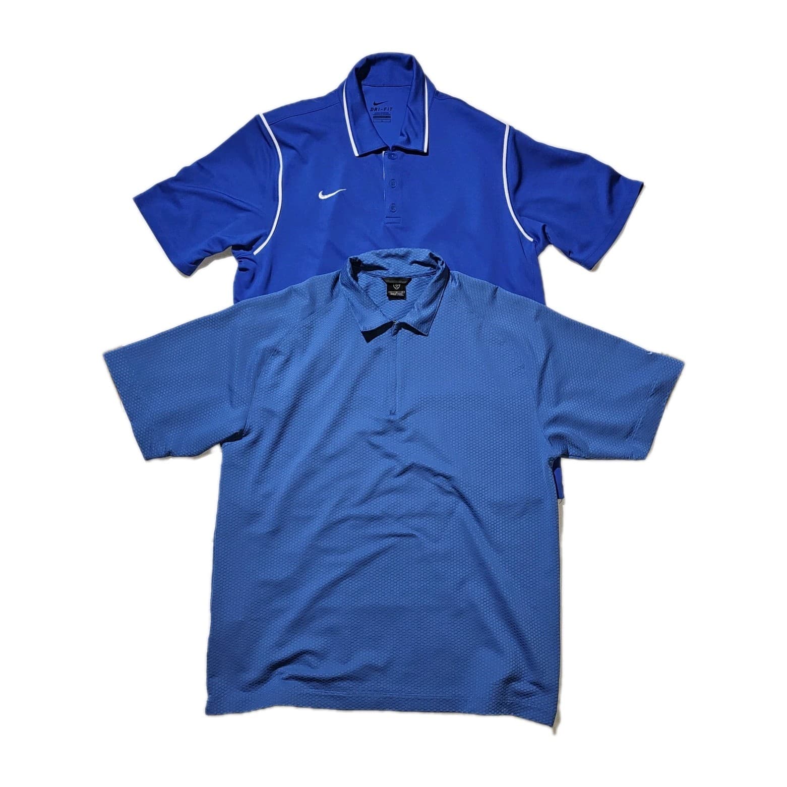 Nike Golf Shirt Dri Fit Polo Lot Of 2 Mens Size Large