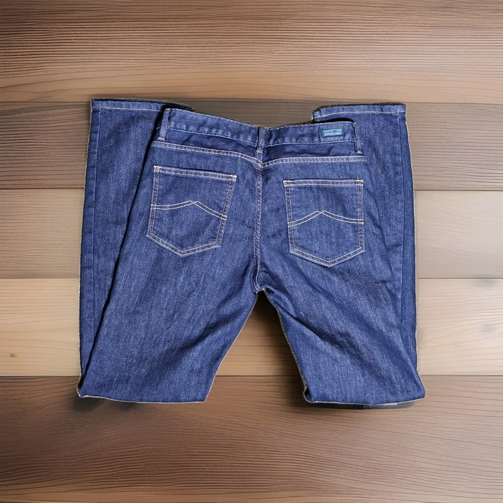 Patagonia Women’s Jeans Blue Straight Regular Organic Cotton Dark Wash Size 27 - Thumbnail 2