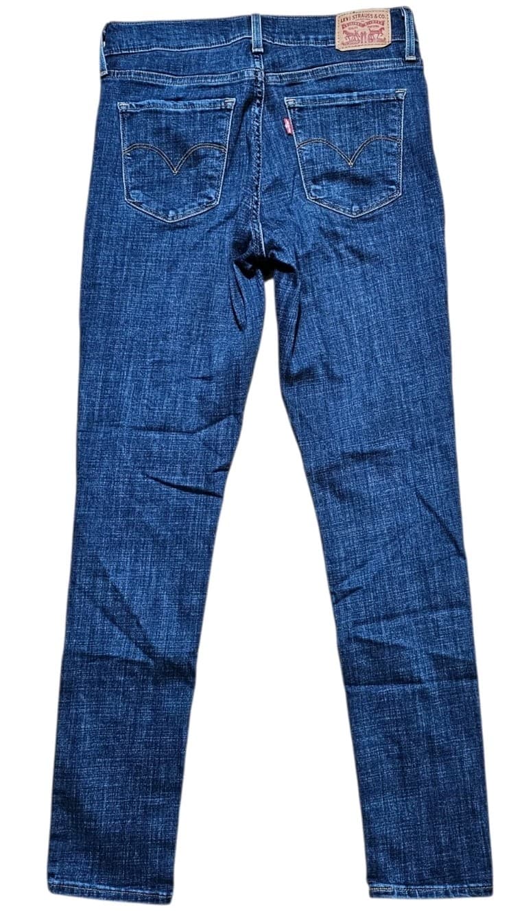 Levi's 311 Shaping Skinny Straight Denim Jeans Blue Wash Womens Size 27 - Thumbnail 3