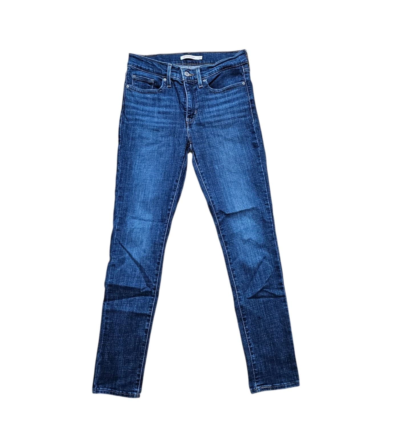 Levi's 311 Shaping Skinny Straight Denim Jeans Blue Wash Womens Size 27 - Thumbnail 4