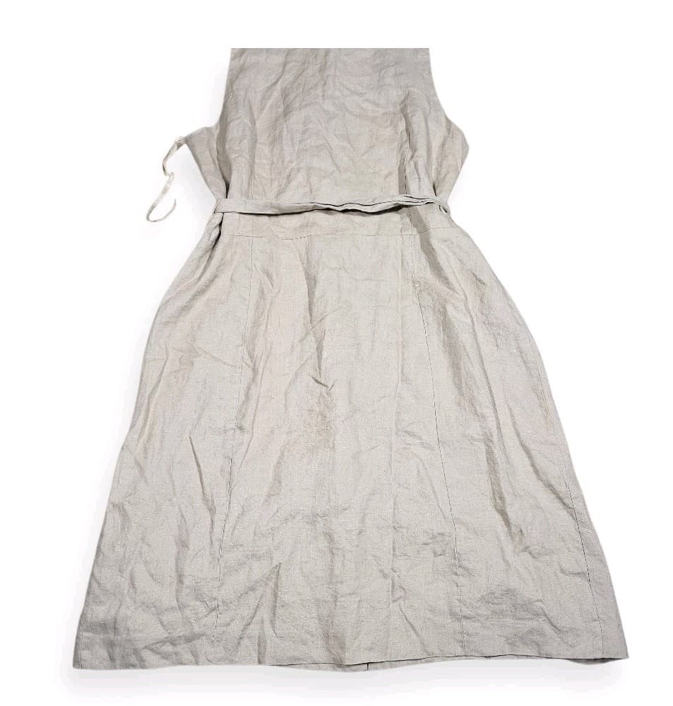 International Concepts Sleevless Double Breasted Trench Dres Size 14p 100% Linen - Thumbnail 13