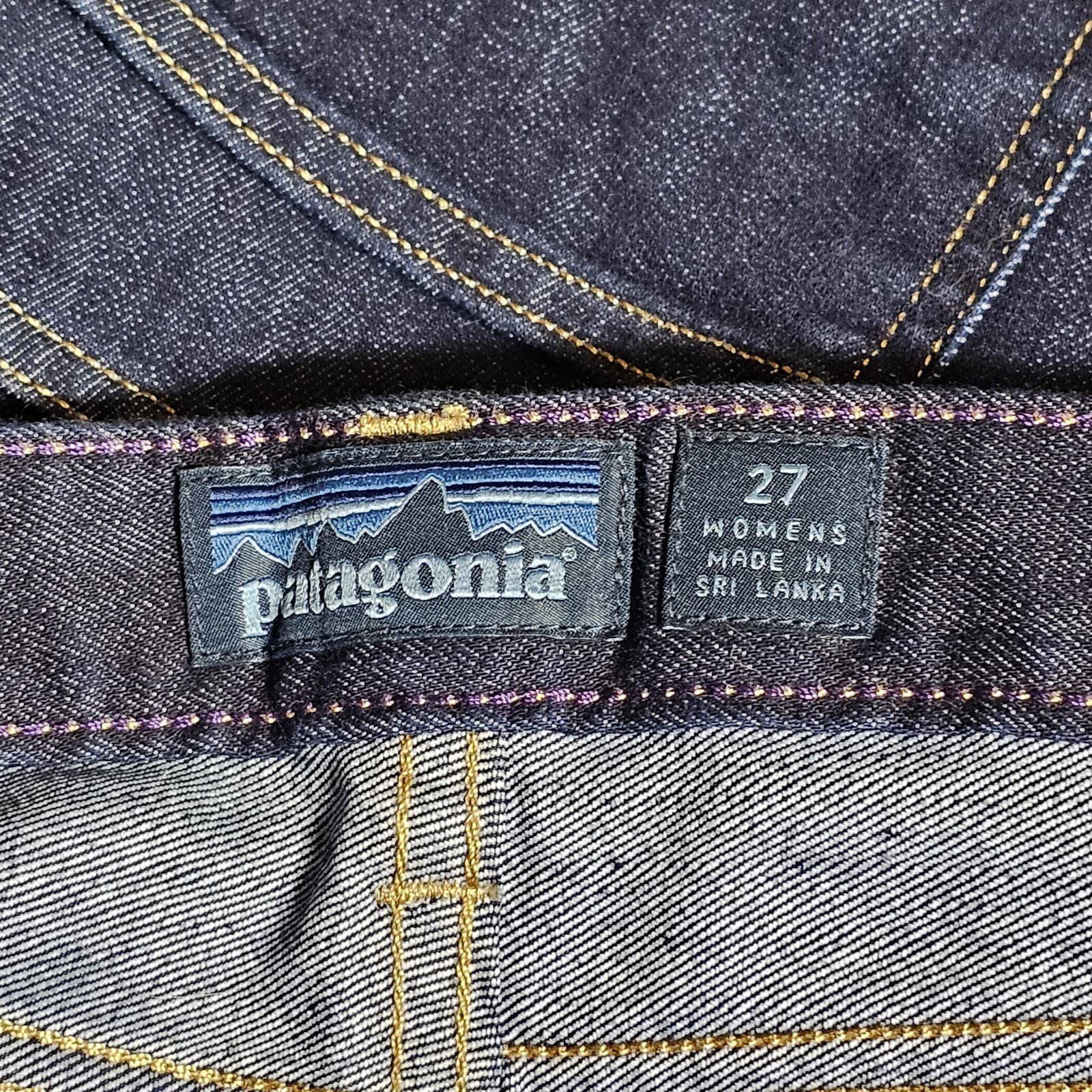 Patagonia Women’s Jeans Blue Straight Regular Organic Cotton Dark Wash Size 27 - Thumbnail 12