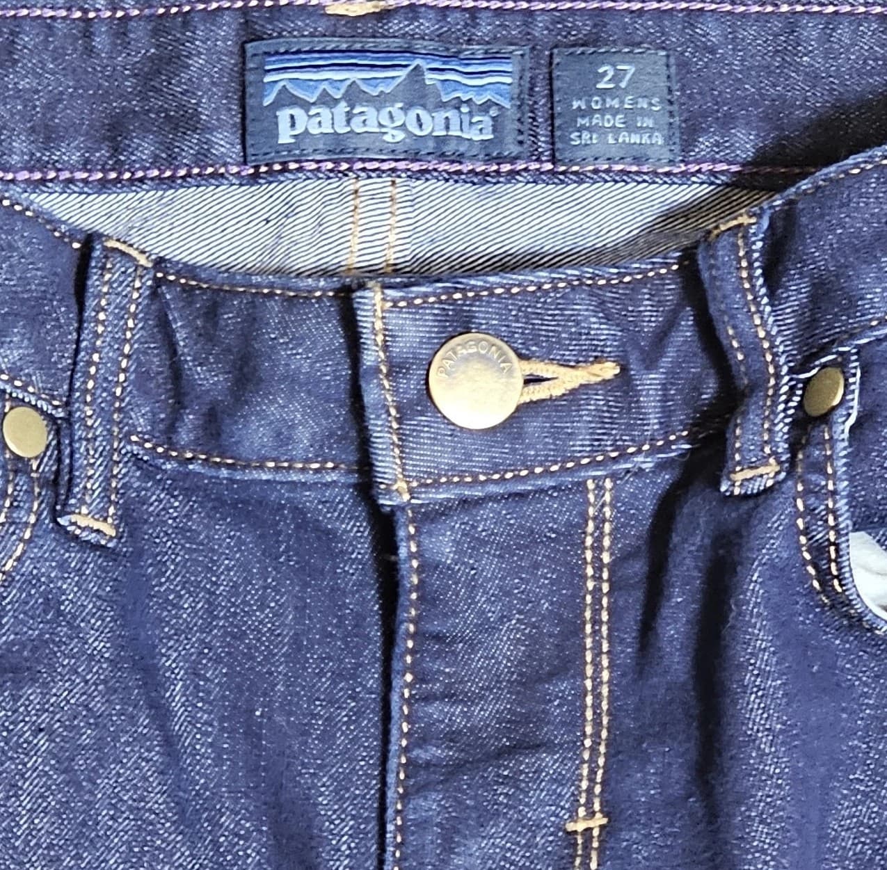 Patagonia Women’s Jeans Blue Straight Regular Organic Cotton Dark Wash Size 27 - Thumbnail 8