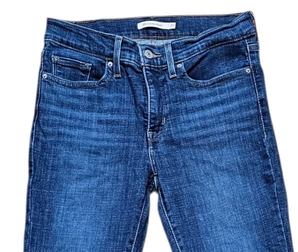 Levi's 311 Shaping Skinny Straight Denim Jeans Blue Wash Womens Size 27 - Thumbnail 5