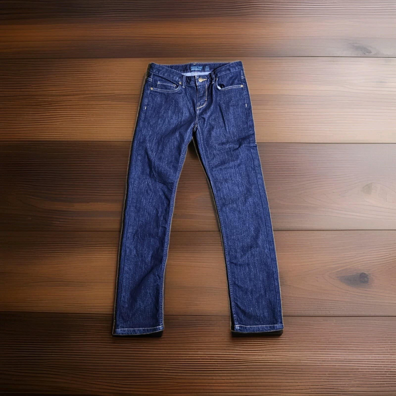 Patagonia Women’s Jeans Blue Straight Regular Organic Cotton Dark Wash Size 27 - Thumbnail 6