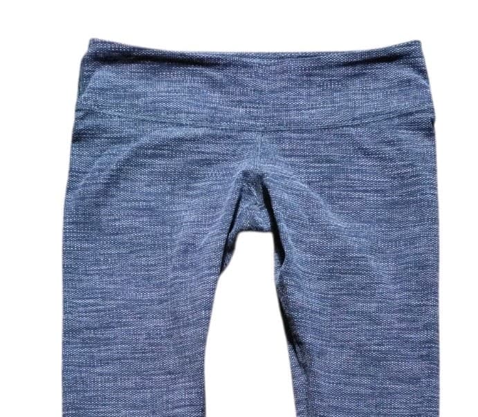 Lululemon Wunder Under High Rise Leggings Size 8 Textured Grey Black - Thumbnail 2