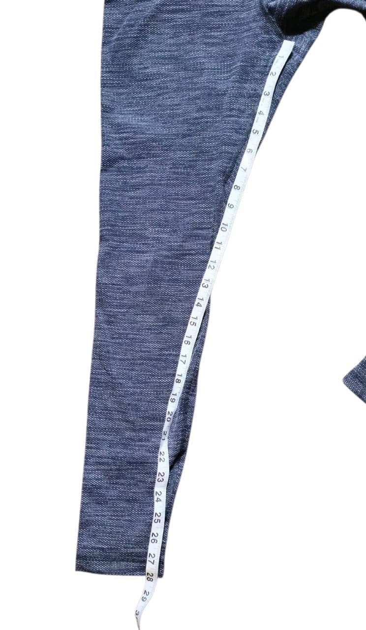Lululemon Wunder Under High Rise Leggings Size 8 Textured Grey Black - Thumbnail 7