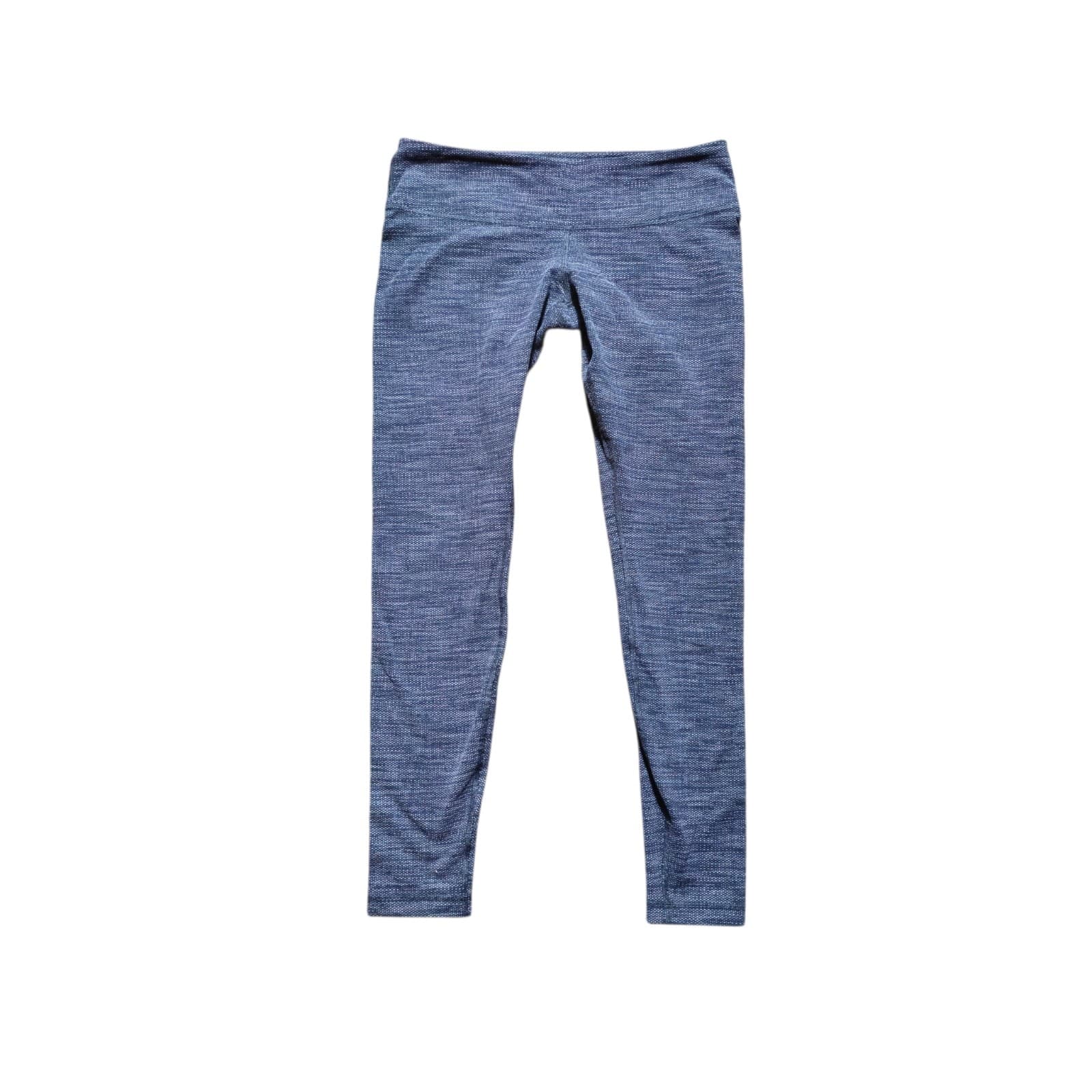 Lululemon Wunder Under High Rise Leggings Size 8 Textured Grey Black