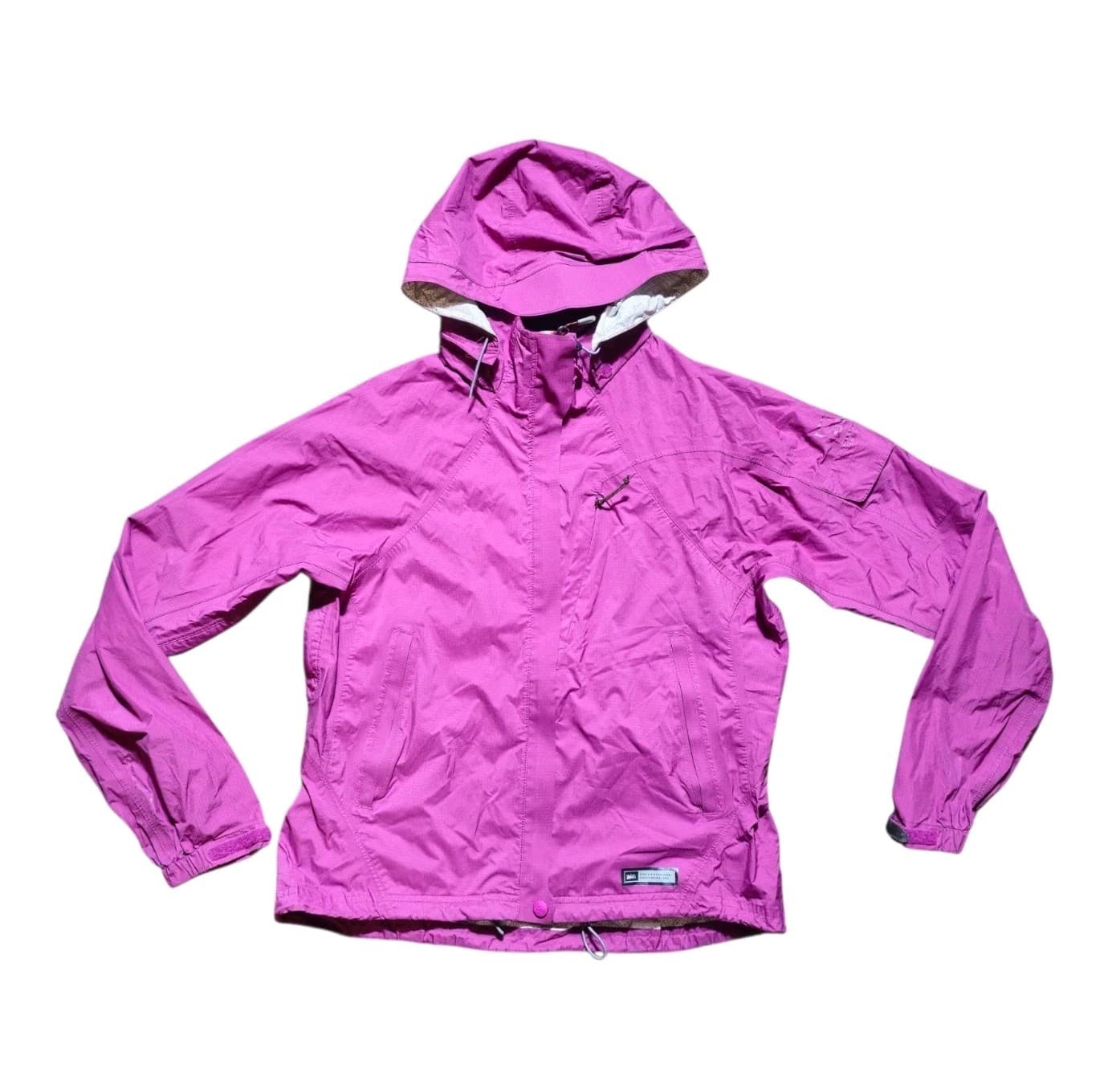 REI E1 Elements Rain Jacket Purple Woman's Size Small