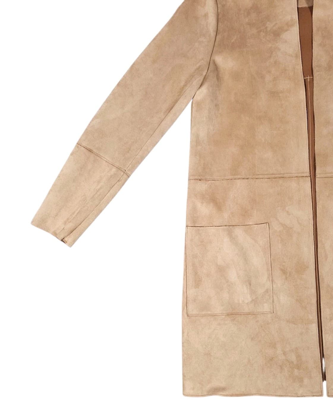H&M Suede Jacket - Rose Gold Color - Size 4 - Thumbnail 8
