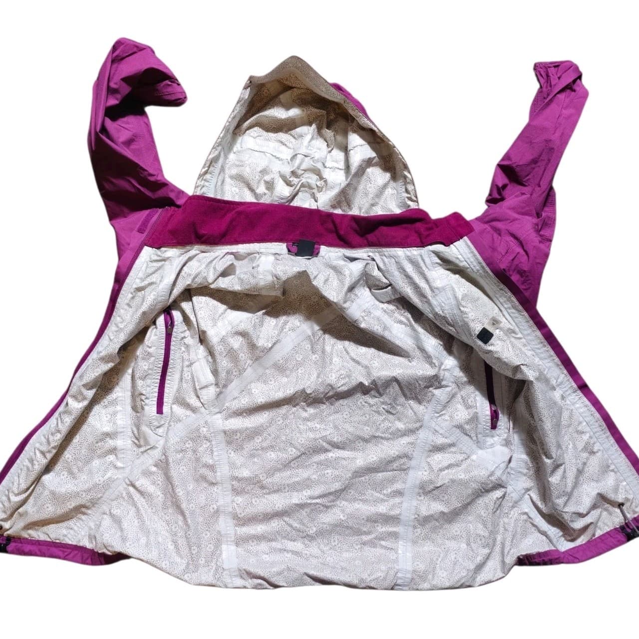 REI E1 Elements Rain Jacket Purple Woman's Size Small - Thumbnail 10