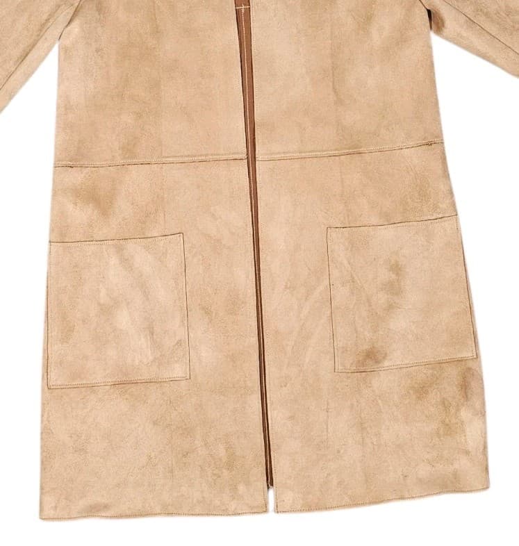 H&M Suede Jacket - Rose Gold Color - Size 4 - Thumbnail 4