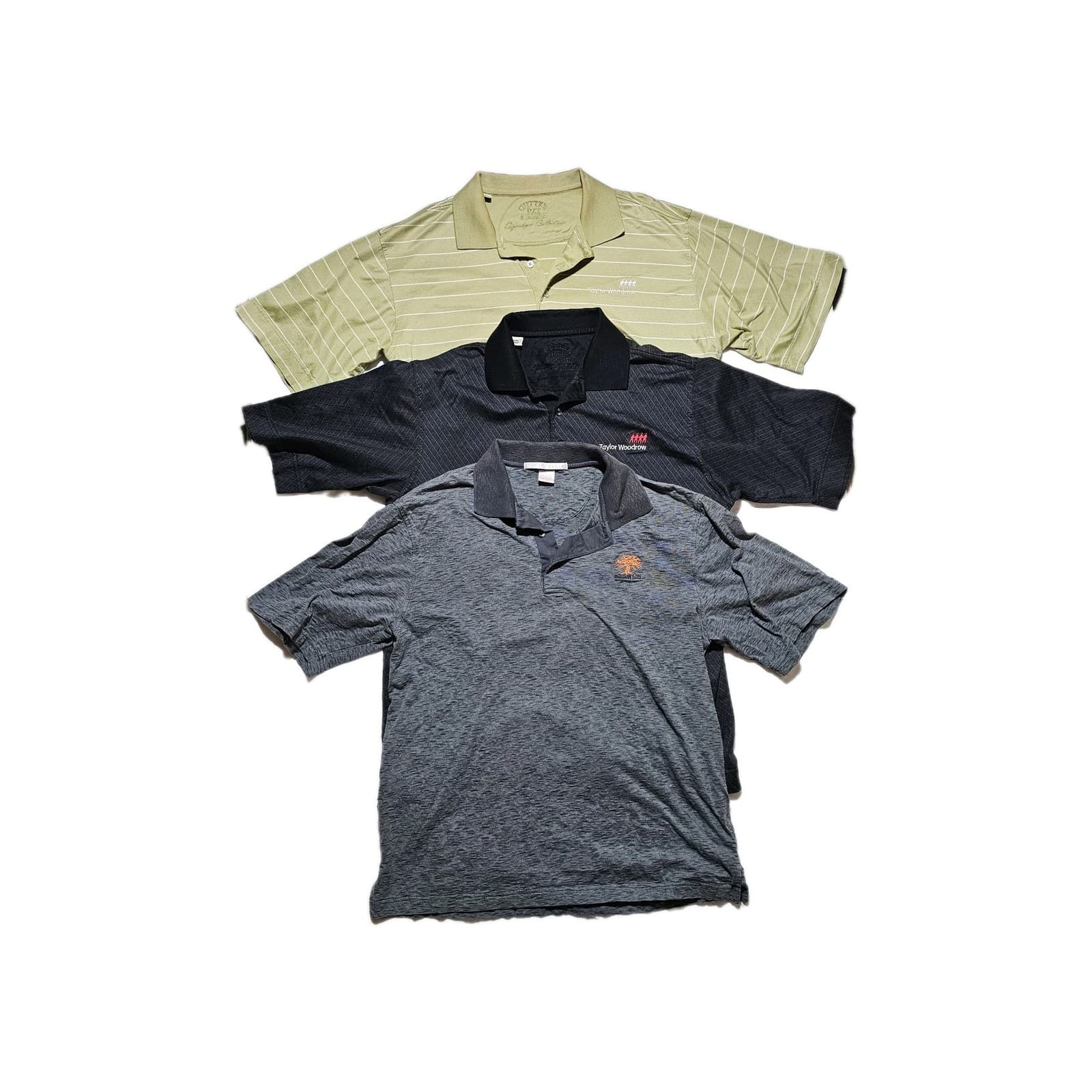 Golf Polo Shirt Lot Of 3 Cutter And Buck Perry Ellis Size M