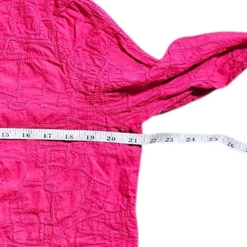 Focus Casual Life Pink Textured Front Zip Jacket Womans Size 5 - Thumbnail 10