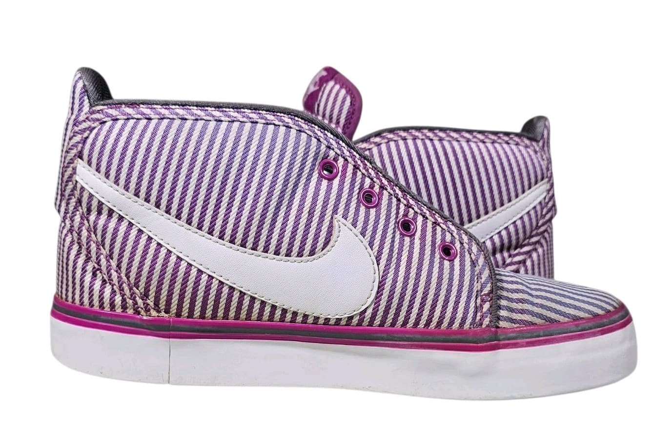 Nike Womens Toki Canvas 434173-500 Purple Bold Berry Mid Top Sneaker Size 5.5 - Thumbnail 6