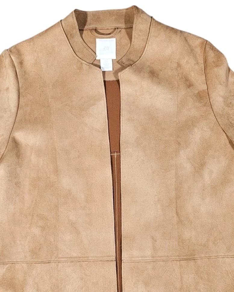 H&M Suede Jacket - Rose Gold Color - Size 4 - Thumbnail 3