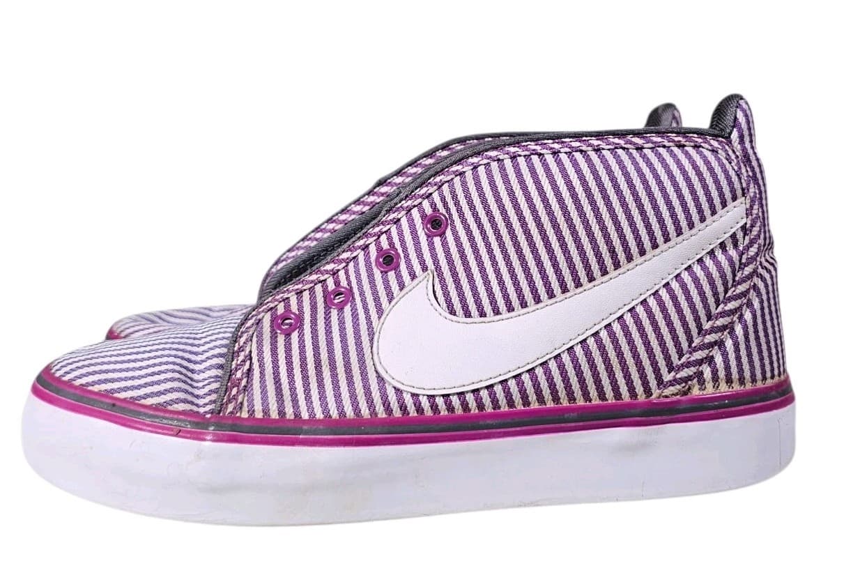Nike Womens Toki Canvas 434173-500 Purple Bold Berry Mid Top Sneaker Size 5.5 - Thumbnail 2