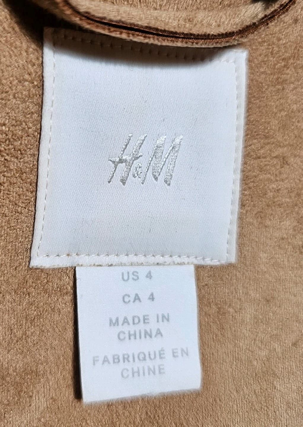H&M Suede Jacket - Rose Gold Color - Size 4 - Thumbnail 14