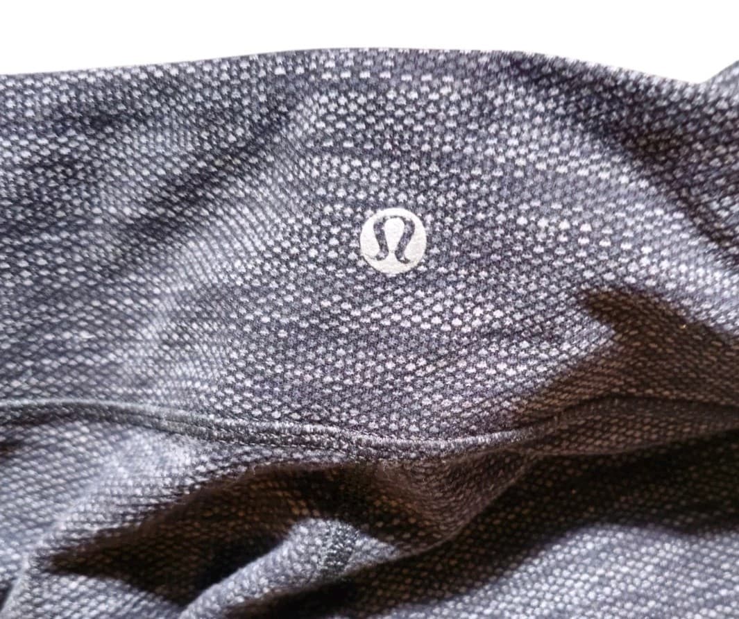 Lululemon Wunder Under High Rise Leggings Size 8 Textured Grey Black - Thumbnail 9