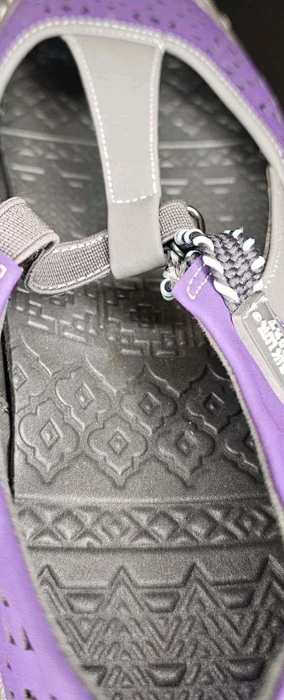 Muk-Lucks Samantha Sandal Closed Toe Womans Size 10 Purple - Thumbnail 14