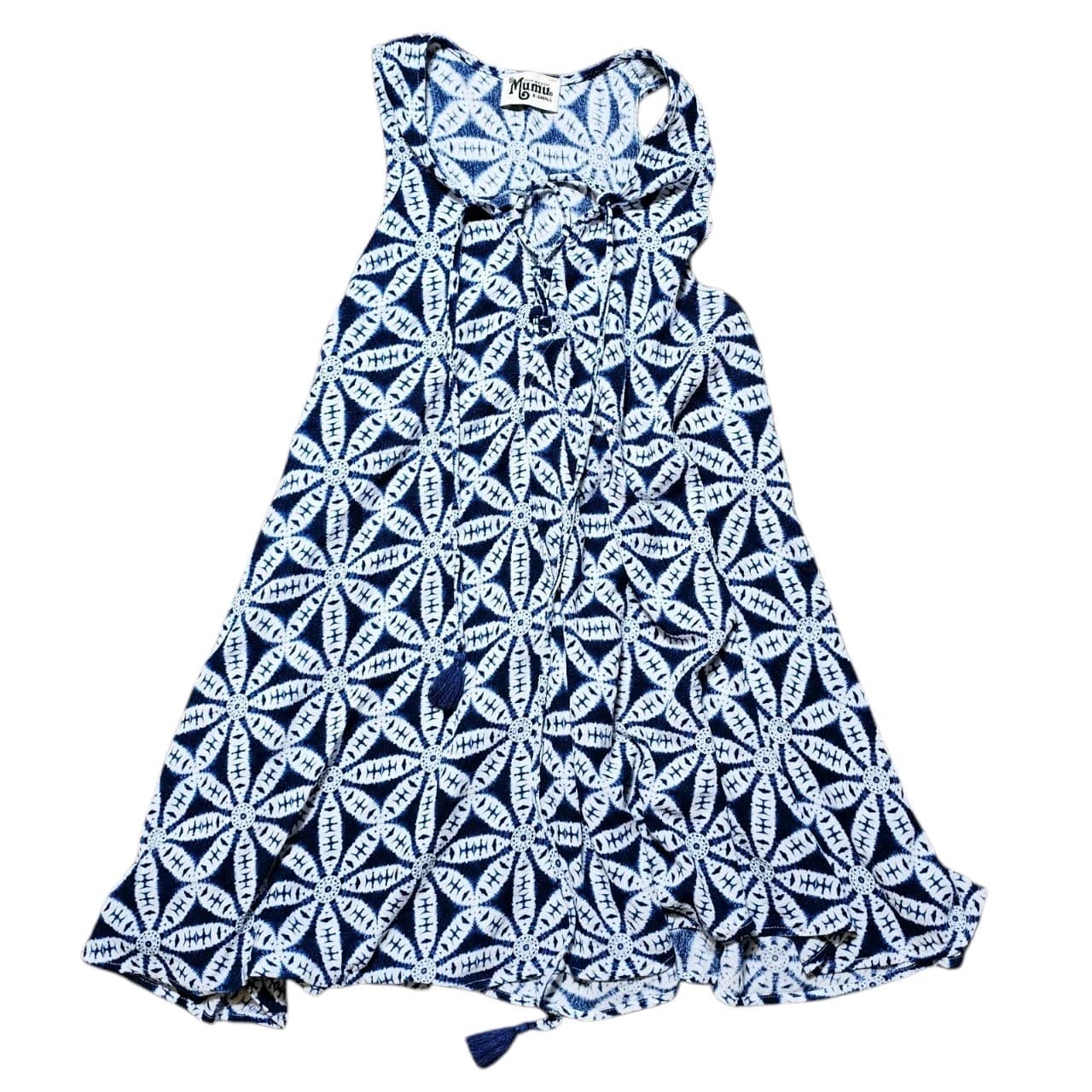Show Me Your Mumu Blue White Floral Tunic Top - Thumbnail 5