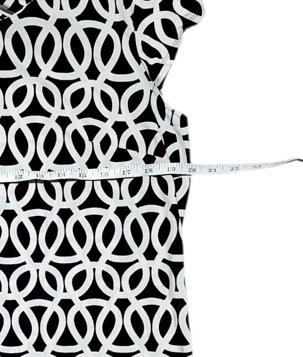 Liz Claiborne Dress Blue /White/Pink Size Large Women Cap Sleeve Sheath - Thumbnail 8