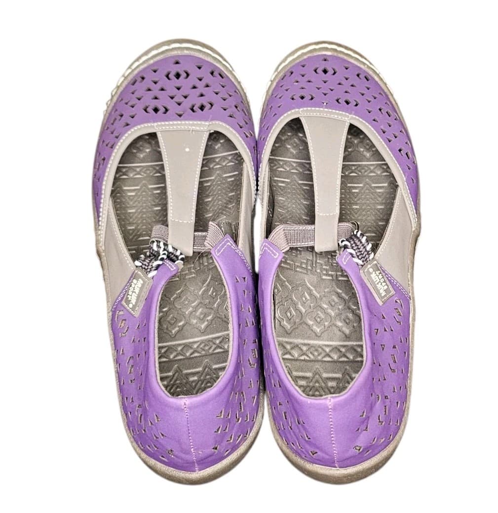 Muk-Lucks Samantha Sandal Closed Toe Womans Size 10 Purple - Thumbnail 5