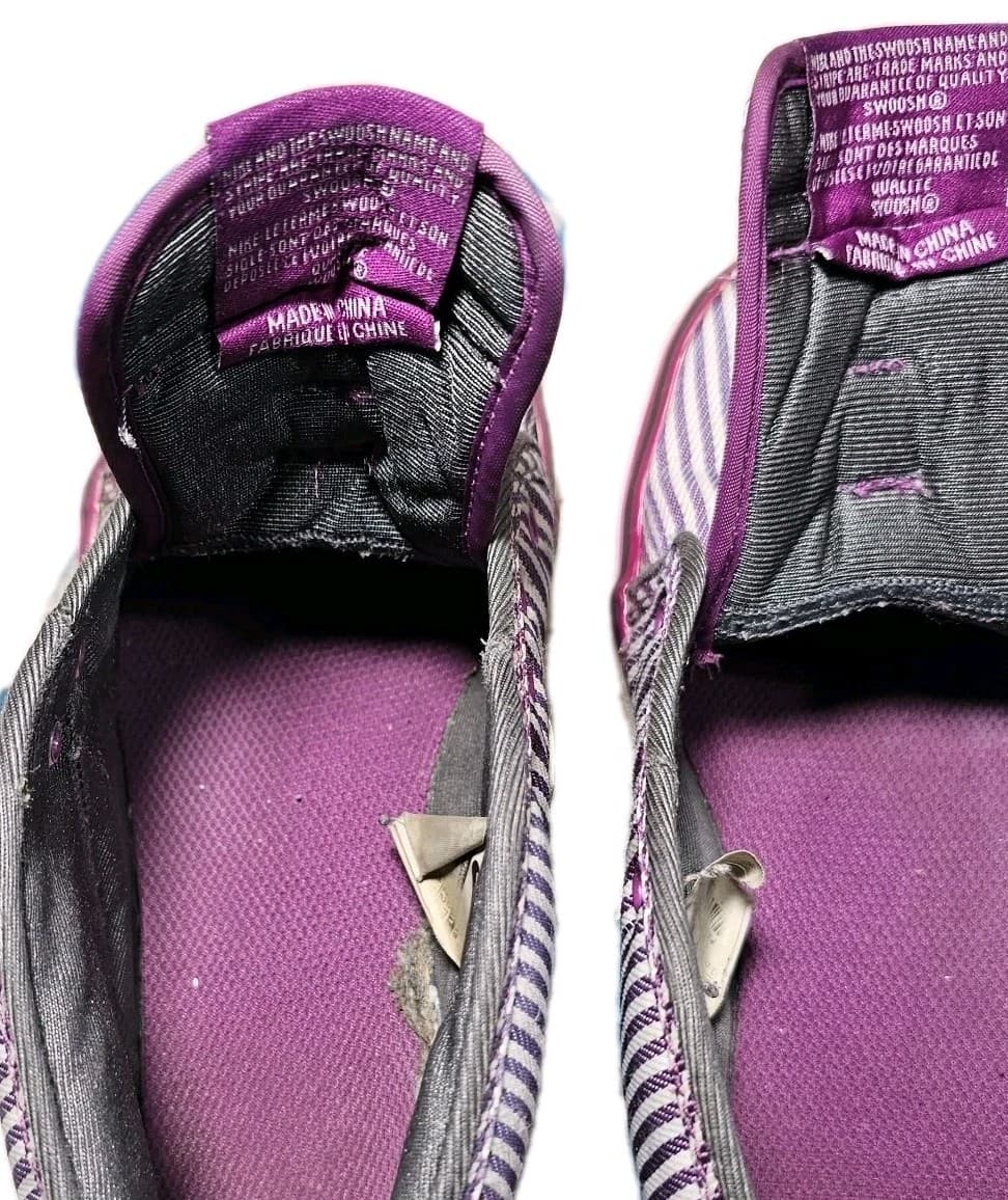 Nike Womens Toki Canvas 434173-500 Purple Bold Berry Mid Top Sneaker Size 5.5 - Thumbnail 11