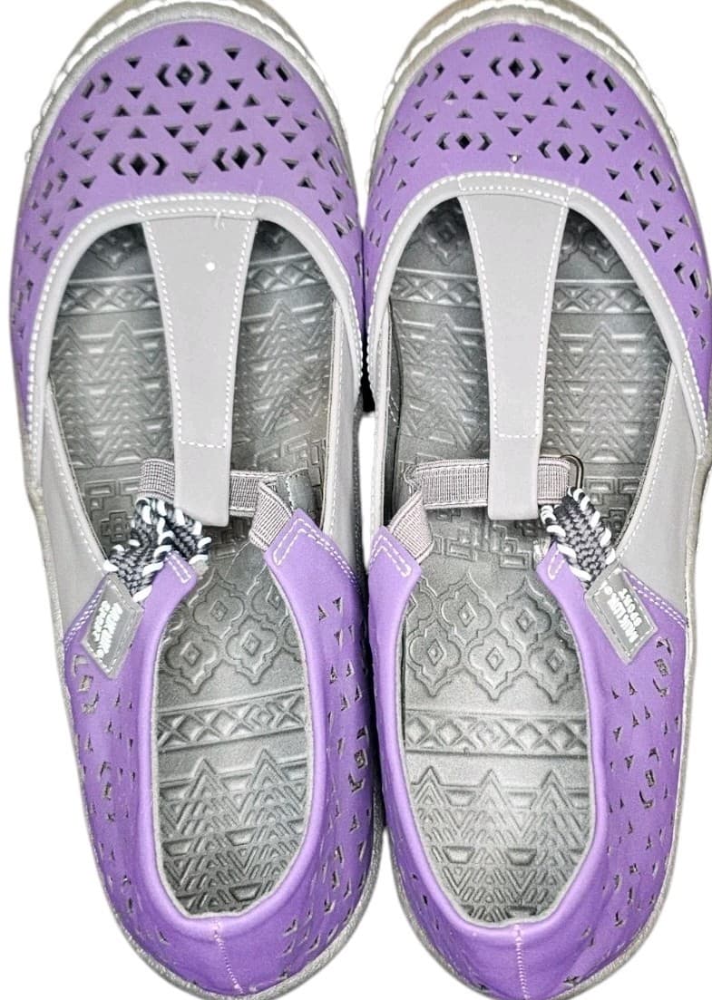 Muk-Lucks Samantha Sandal Closed Toe Womans Size 10 Purple - Thumbnail 6