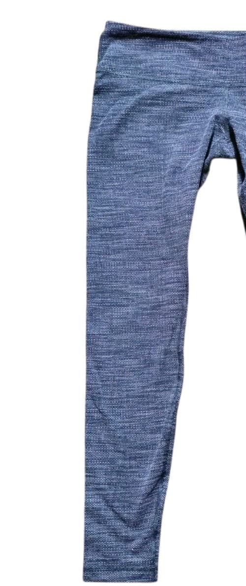Lululemon Wunder Under High Rise Leggings Size 8 Textured Grey Black - Thumbnail 4