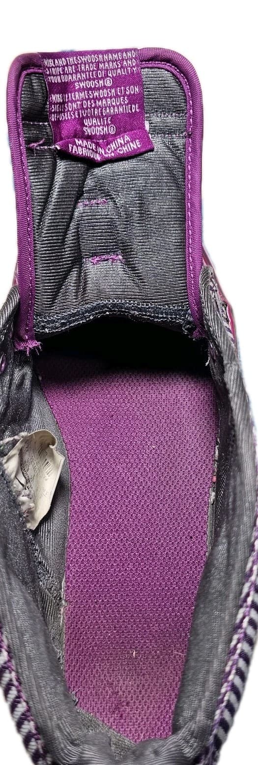 Nike Womens Toki Canvas 434173-500 Purple Bold Berry Mid Top Sneaker Size 5.5 - Thumbnail 10