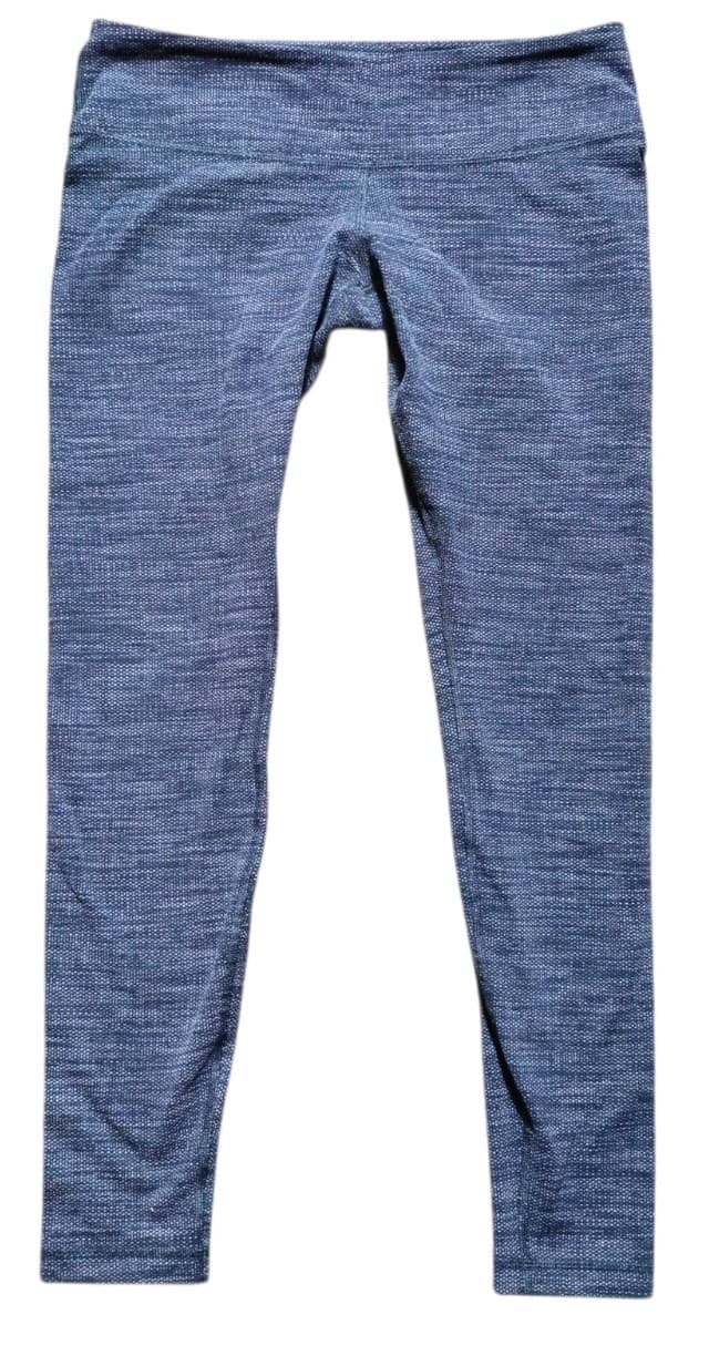Lululemon Wunder Under High Rise Leggings Size 8 Textured Grey Black - Thumbnail 3