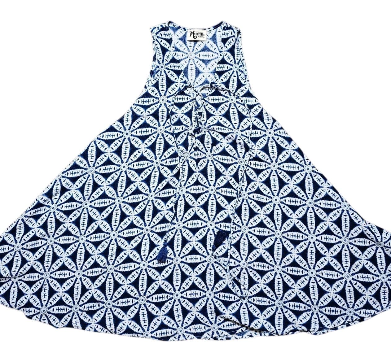 Show Me Your Mumu Blue White Floral Tunic Top