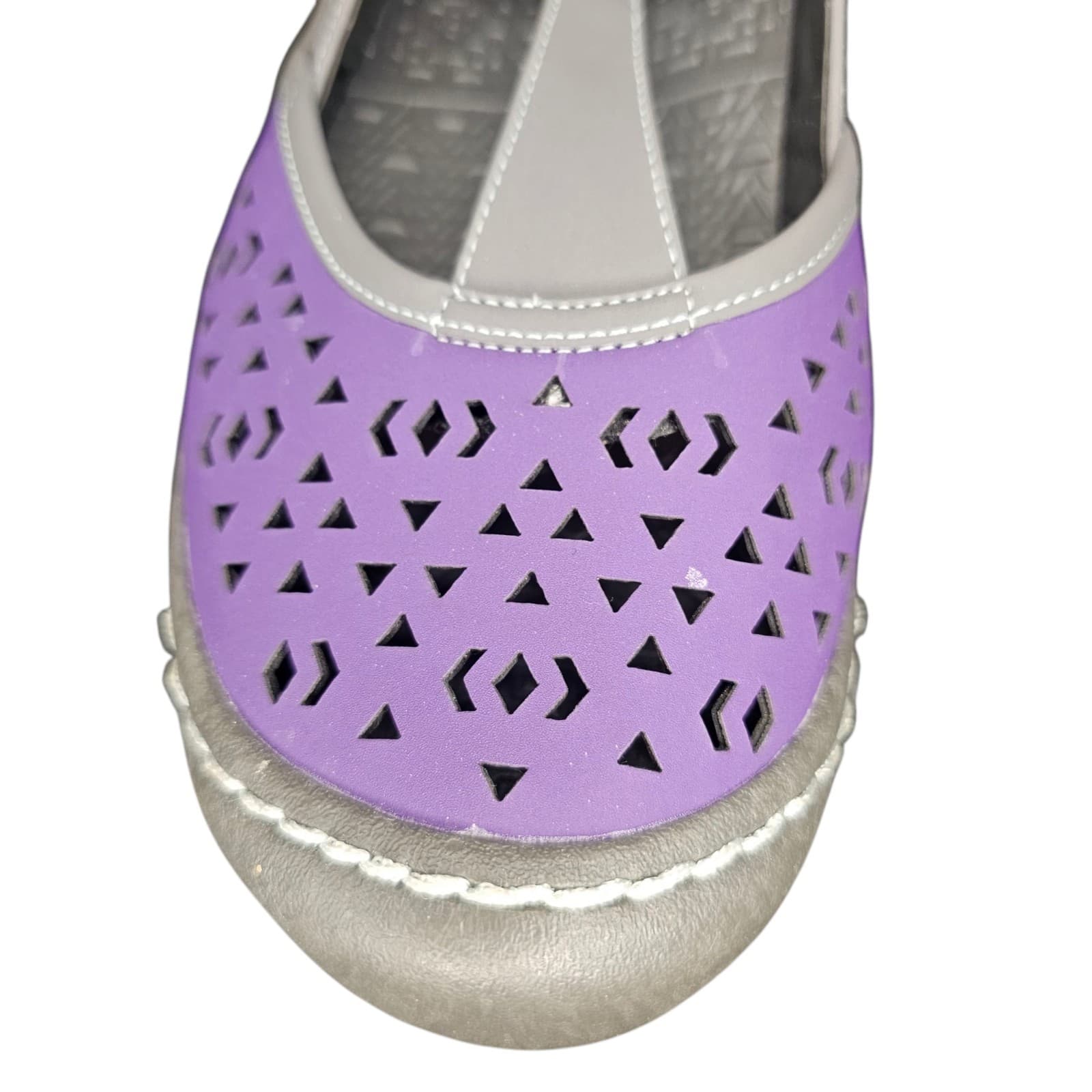 Muk-Lucks Samantha Sandal Closed Toe Womans Size 10 Purple - Thumbnail 12
