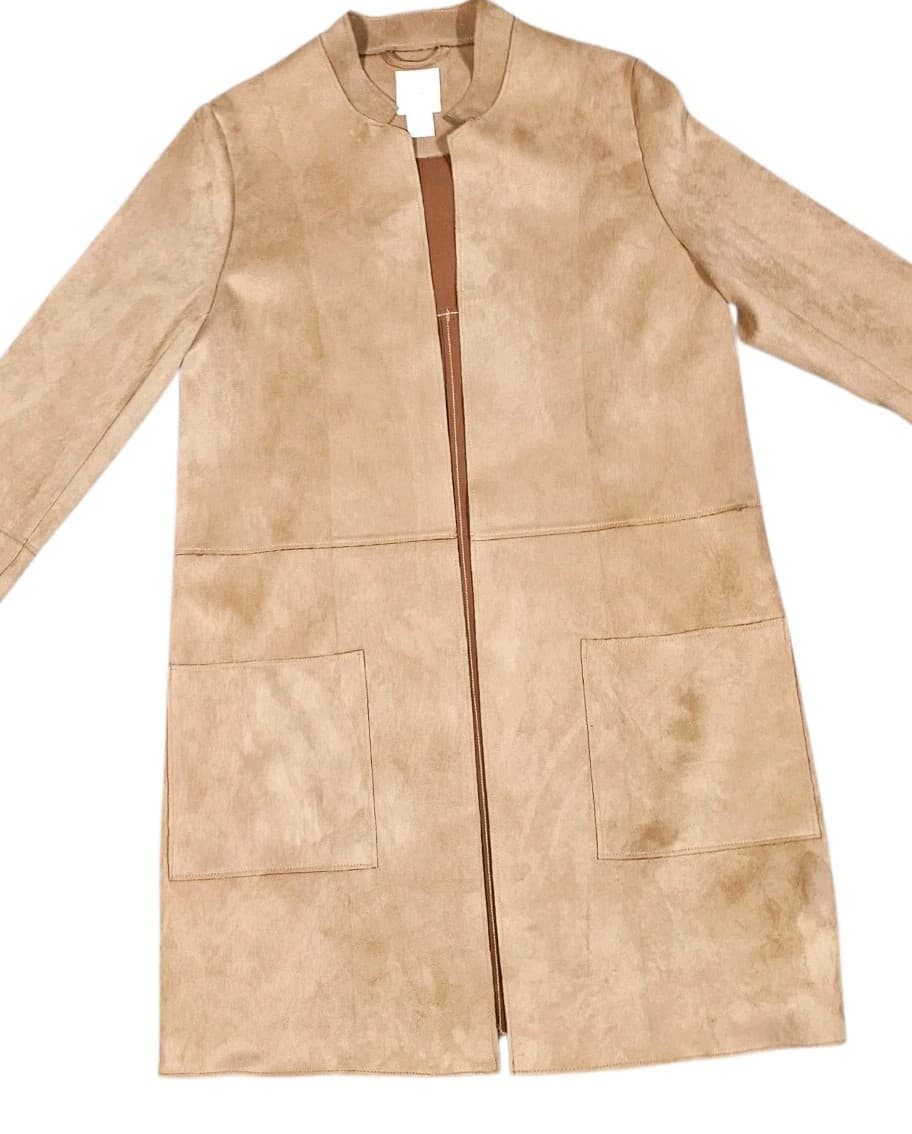 H&M Suede Jacket - Rose Gold Color - Size 4 - Thumbnail 2