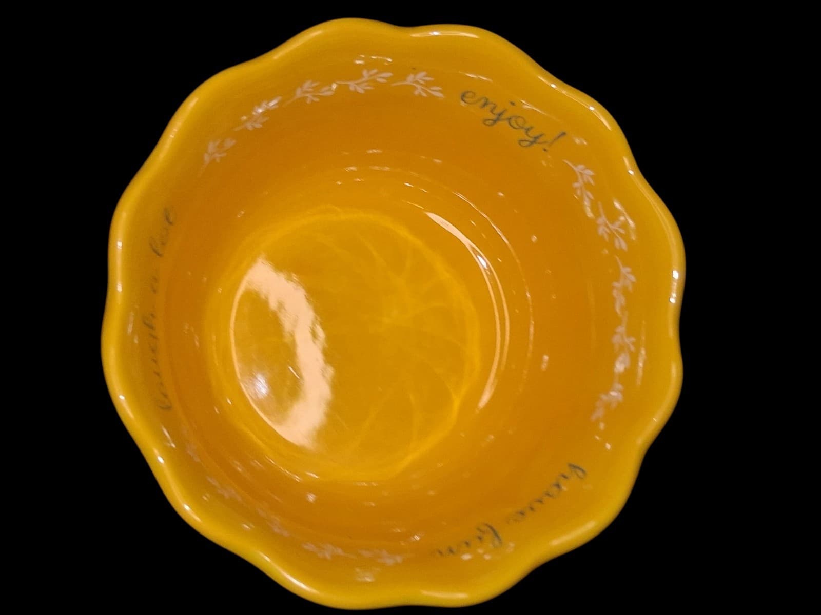 Pioneer Woman Sweet Rose Sentiment 6" Stoneware Bowl - Thumbnail 3