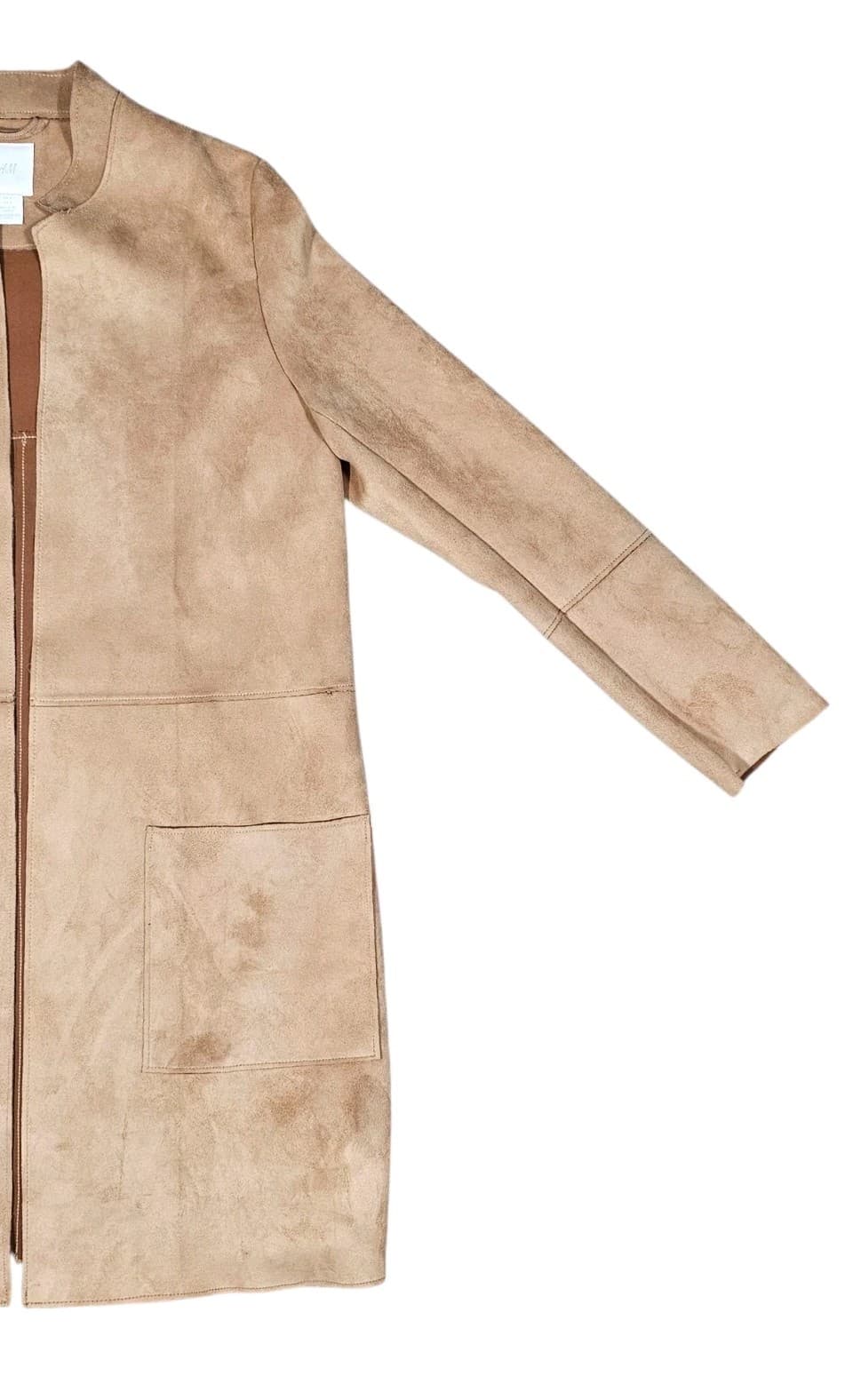 H&M Suede Jacket - Rose Gold Color - Size 4 - Thumbnail 7