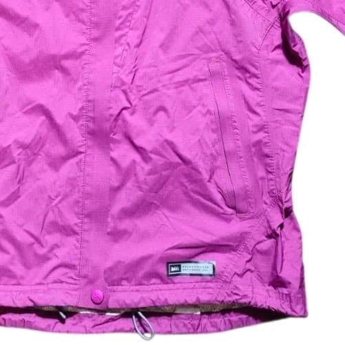 REI E1 Elements Rain Jacket Purple Woman's Size Small - Thumbnail 4