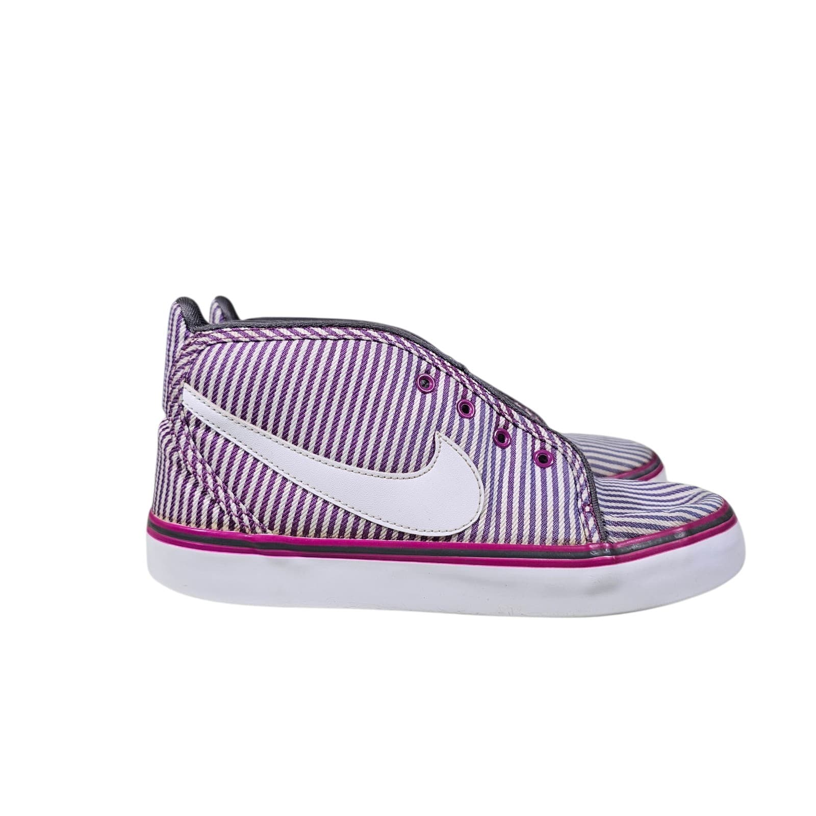Nike Womens Toki Canvas 434173-500 Purple Bold Berry Mid Top Sneaker Size 5.5 - Thumbnail 4