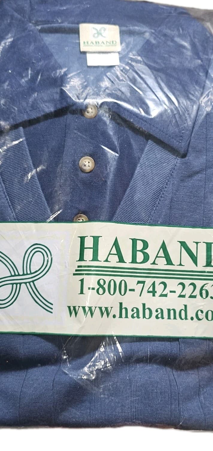 Haband Mens Golf Polo Shirt Nwt Size Large - Thumbnail 4