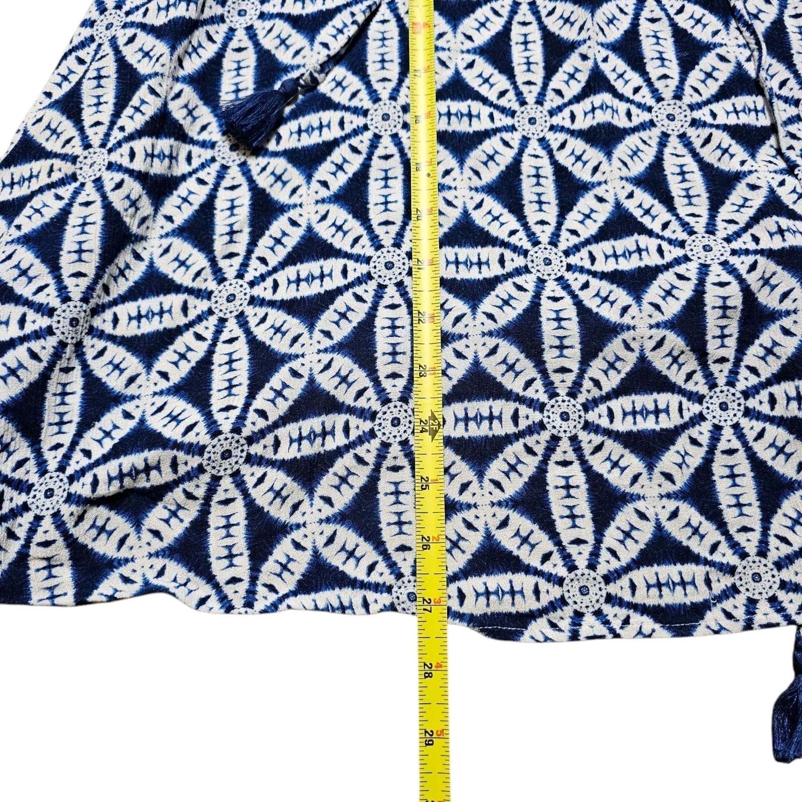 Show Me Your Mumu Blue White Floral Tunic Top - Thumbnail 9