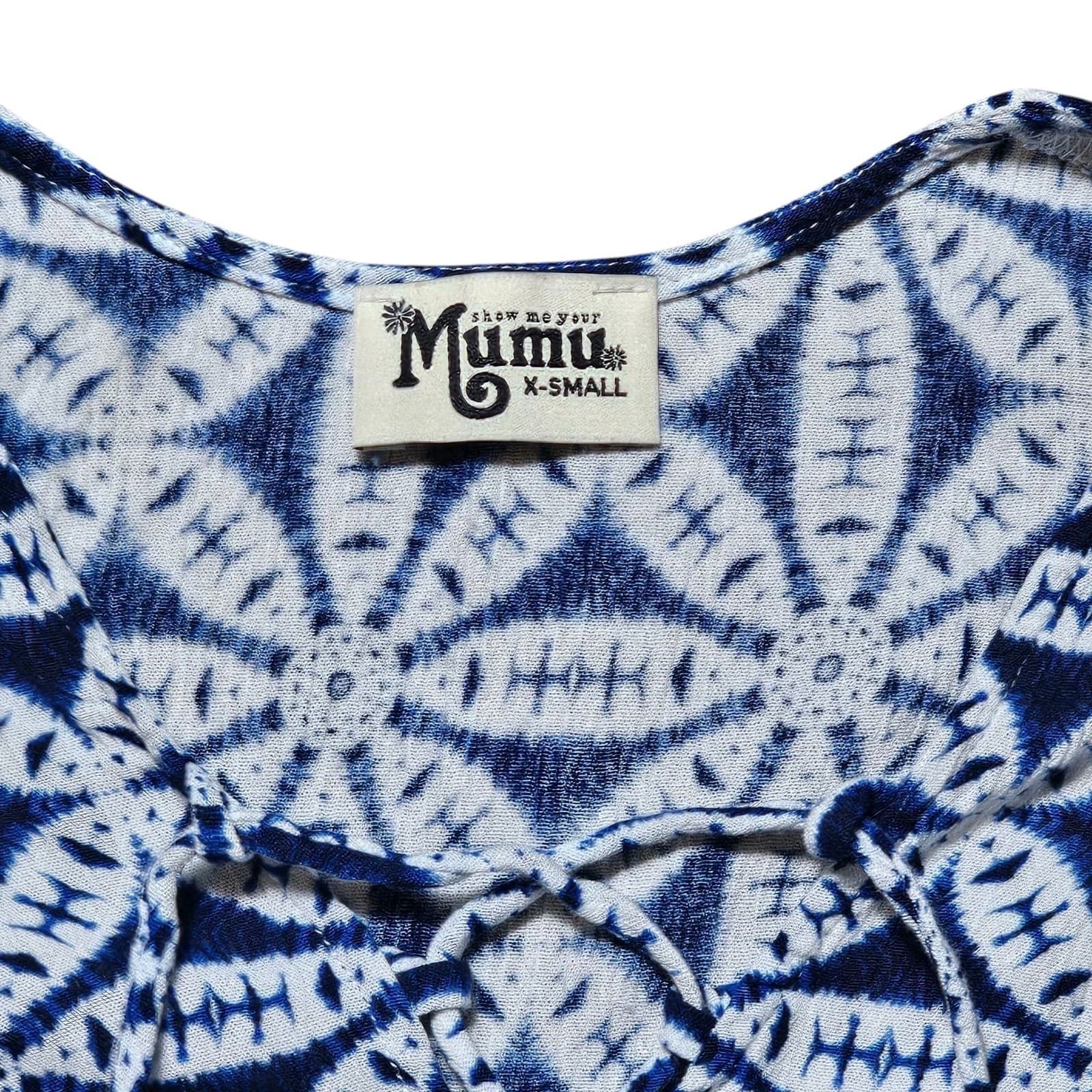 Show Me Your Mumu Blue White Floral Tunic Top - Thumbnail 11