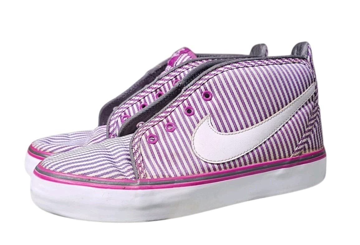 Nike Womens Toki Canvas 434173-500 Purple Bold Berry Mid Top Sneaker Size 5.5