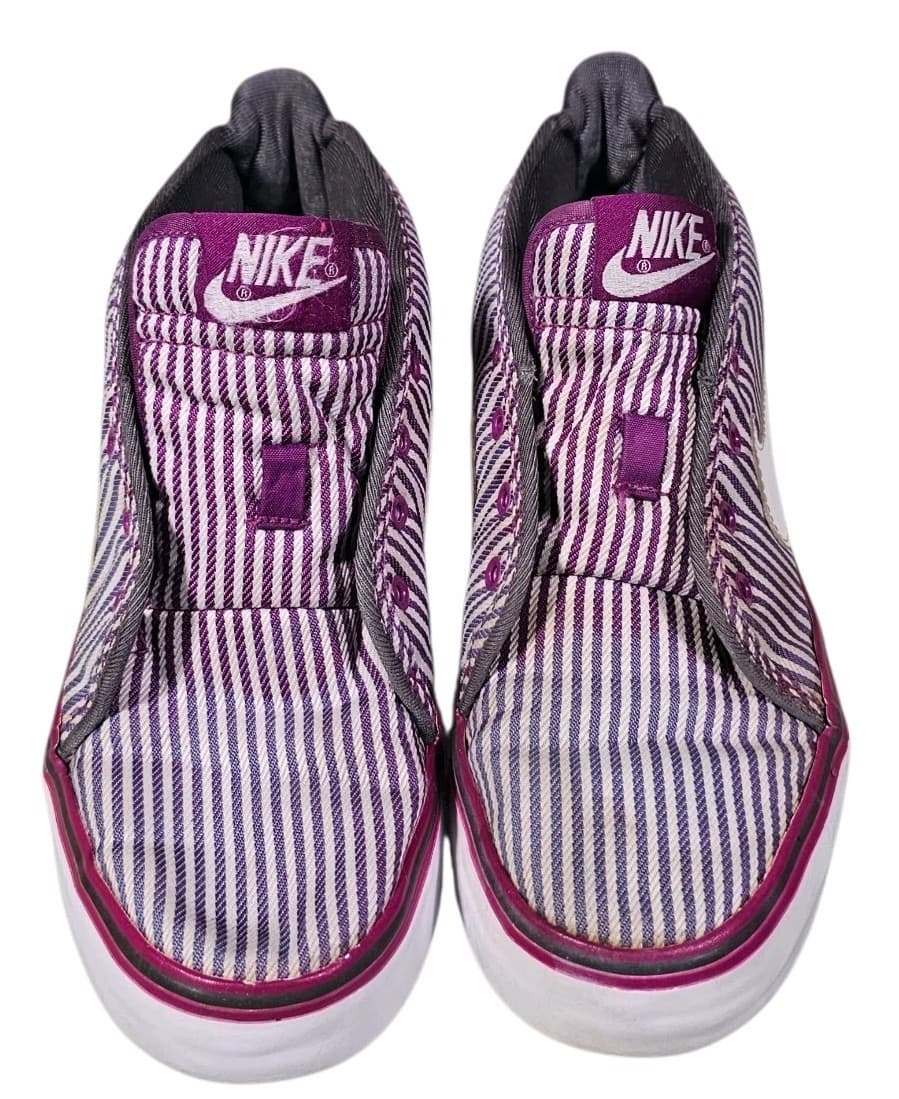 Nike Womens Toki Canvas 434173-500 Purple Bold Berry Mid Top Sneaker Size 5.5 - Thumbnail 3