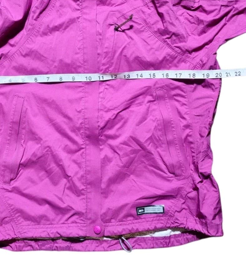 REI E1 Elements Rain Jacket Purple Woman's Size Small - Thumbnail 8