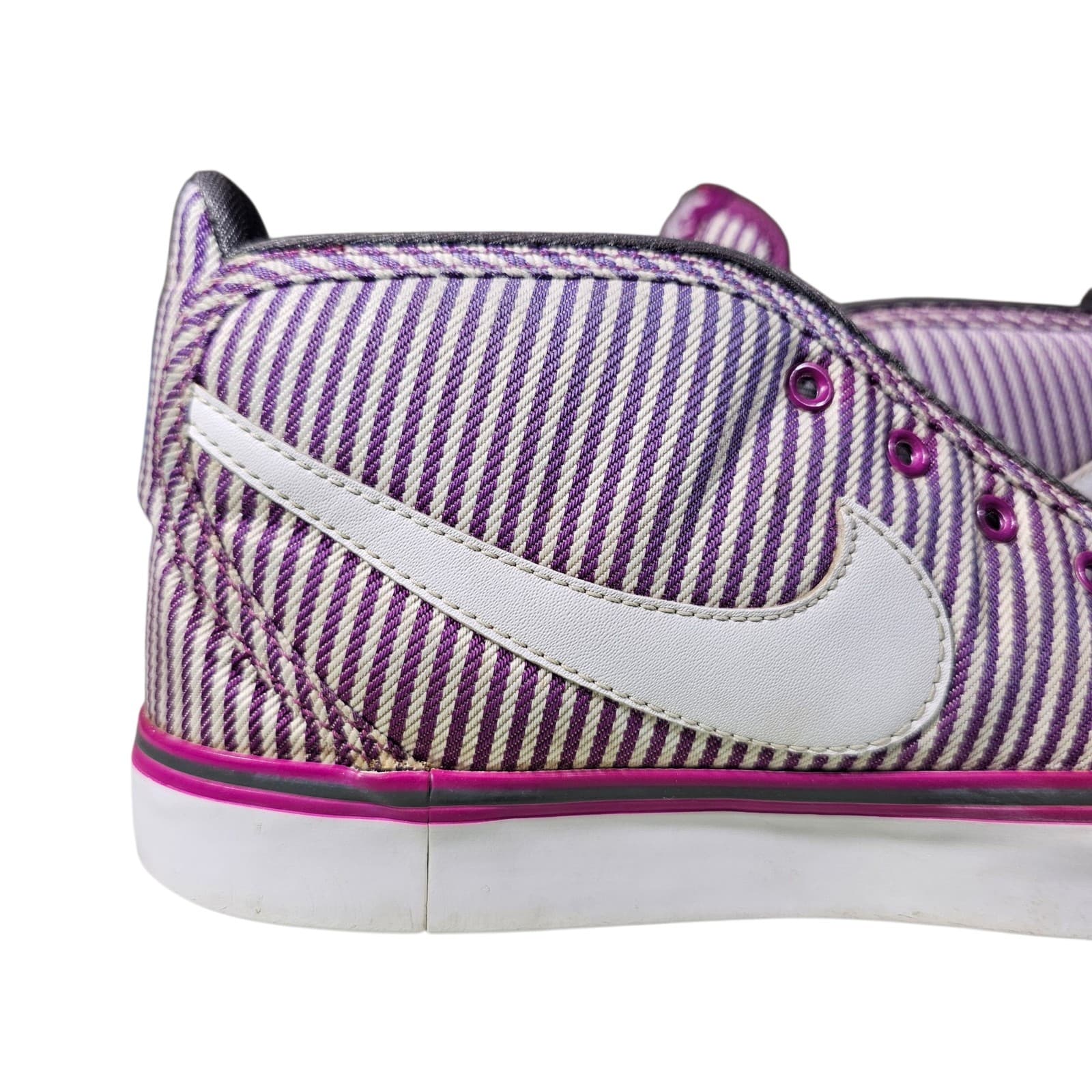 Nike Womens Toki Canvas 434173-500 Purple Bold Berry Mid Top Sneaker Size 5.5 - Thumbnail 7